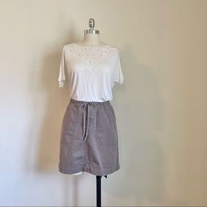Gap Grey Khaki Skirt
